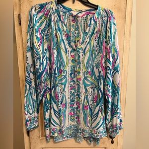 Elsa Lilly Pulitzer Blouse.  Size XLarge